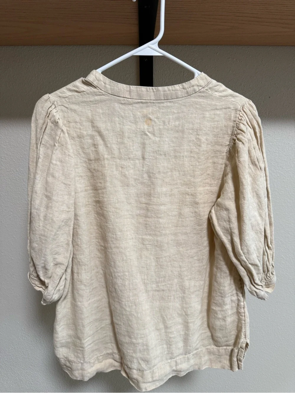 Lilly Pulitzer Mialeigh Linen Top - Sand Bar X Resort White, Size 8